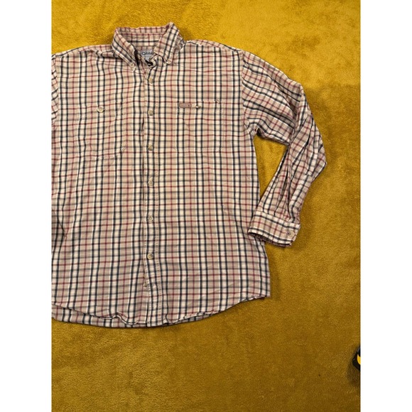 Carhartt Men's Plaid Button Up Shirt Size M 100 Cotton Long Sleeve Casual Top - Picture 4 of 12